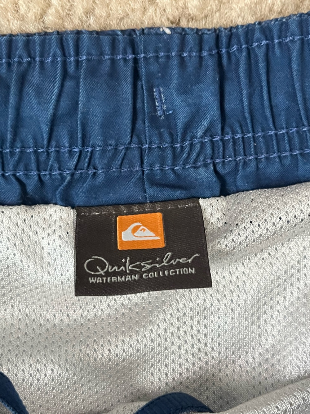 Quiksilver Navy Blue Elastic Waist Swim Shorts - Picture 3 of 7